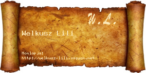 Welkusz Lili névjegykártya